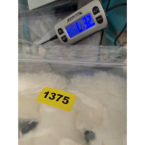 Goffa 14 Inch White Easter Bunny Carrot Embroidered Feet Bag with Pink Blue Teal - Picture 16 of 16